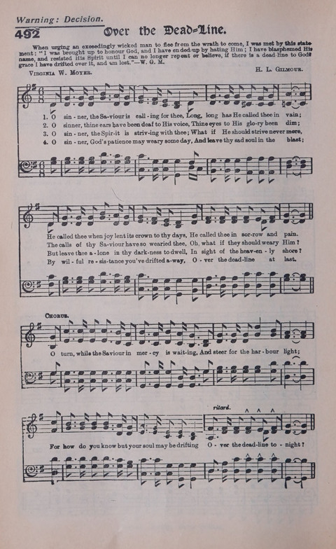 Celestial Songs: a collection of 900 choice hymns and choruses, selected for all kinds of Christian Getherings, Evangelistic Word, Solo Singers, Choirs, and the Home Circle page 430