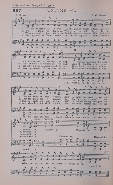 Celestial Songs: a collection of 900 choice hymns and choruses, selected for all kinds of Christian Getherings, Evangelistic Word, Solo Singers, Choirs, and the Home Circle page 516