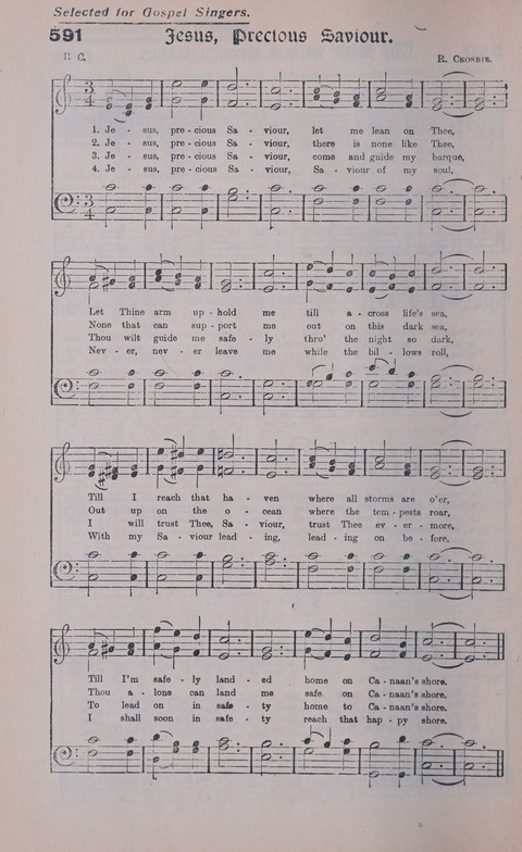 Celestial Songs: a collection of 900 choice hymns and choruses, selected for all kinds of Christian Getherings, Evangelistic Word, Solo Singers, Choirs, and the Home Circle page 520