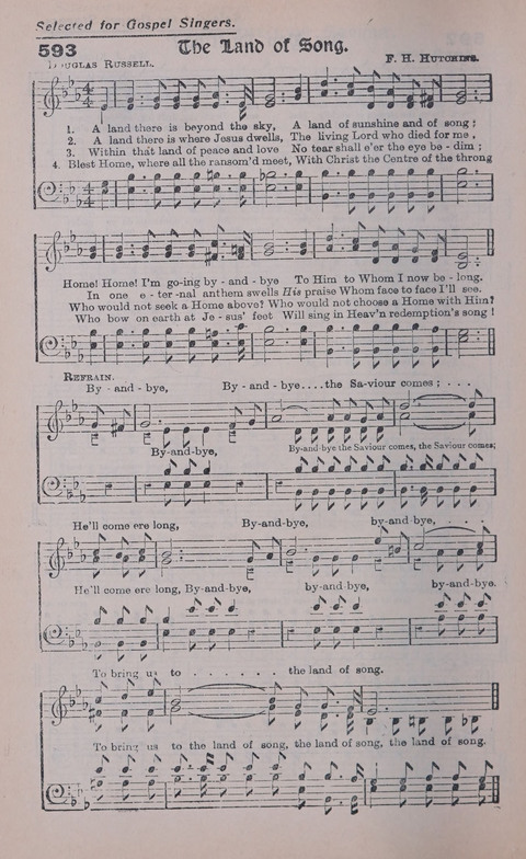 Celestial Songs: a collection of 900 choice hymns and choruses, selected for all kinds of Christian Getherings, Evangelistic Word, Solo Singers, Choirs, and the Home Circle page 522