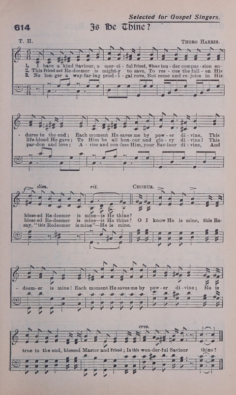 Celestial Songs: a collection of 900 choice hymns and choruses, selected for all kinds of Christian Getherings, Evangelistic Word, Solo Singers, Choirs, and the Home Circle page 543