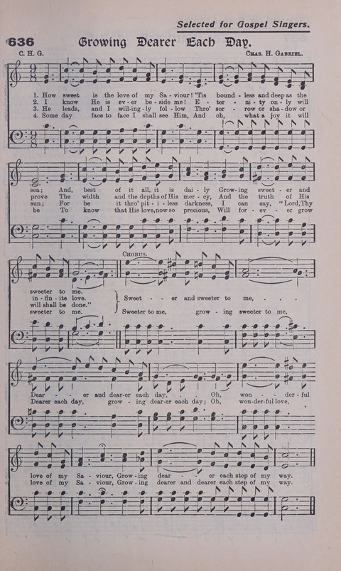 Celestial Songs: a collection of 900 choice hymns and choruses, selected for all kinds of Christian Getherings, Evangelistic Word, Solo Singers, Choirs, and the Home Circle page 565