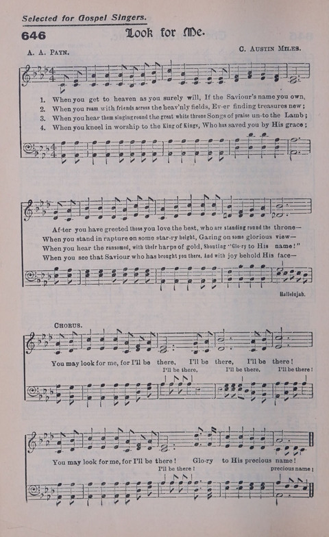 Celestial Songs: a collection of 900 choice hymns and choruses, selected for all kinds of Christian Getherings, Evangelistic Word, Solo Singers, Choirs, and the Home Circle page 574