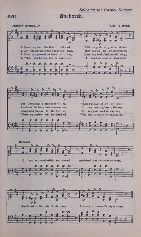 Celestial Songs: a collection of 900 choice hymns and choruses, selected for all kinds of Christian Getherings, Evangelistic Word, Solo Singers, Choirs, and the Home Circle page 579