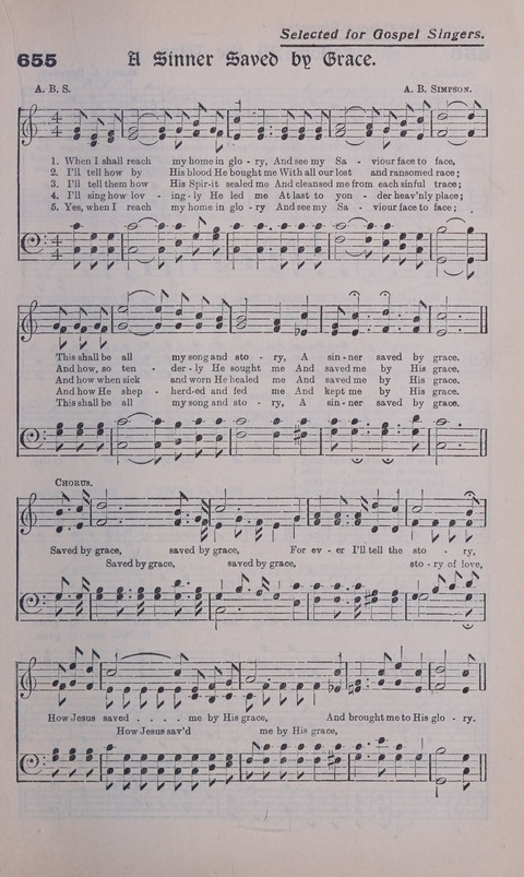 Celestial Songs: a collection of 900 choice hymns and choruses, selected for all kinds of Christian Getherings, Evangelistic Word, Solo Singers, Choirs, and the Home Circle page 583