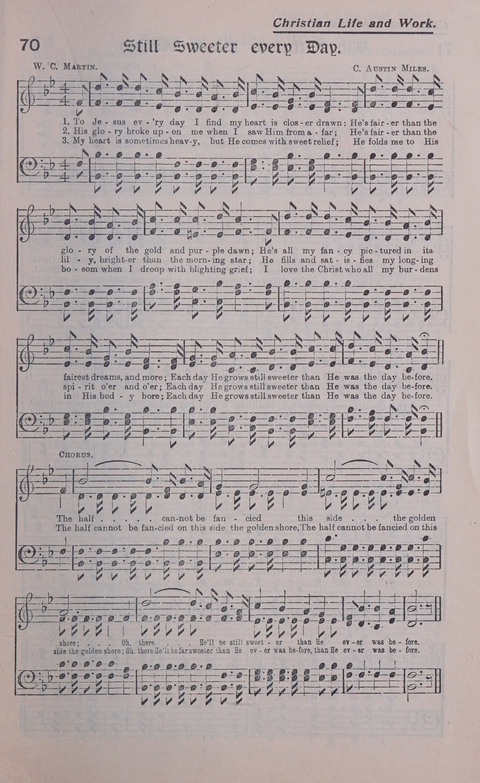 Celestial Songs: a collection of 900 choice hymns and choruses, selected for all kinds of Christian Getherings, Evangelistic Word, Solo Singers, Choirs, and the Home Circle page 61