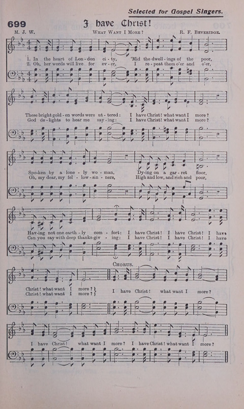 Celestial Songs: a collection of 900 choice hymns and choruses, selected for all kinds of Christian Getherings, Evangelistic Word, Solo Singers, Choirs, and the Home Circle page 625