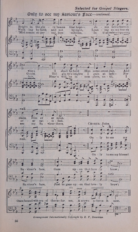 Celestial Songs: a collection of 900 choice hymns and choruses, selected for all kinds of Christian Getherings, Evangelistic Word, Solo Singers, Choirs, and the Home Circle page 631