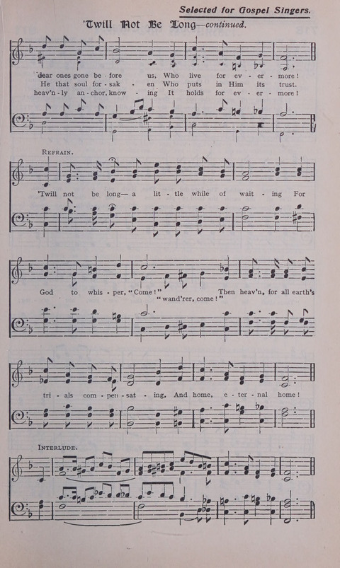 Celestial Songs: a collection of 900 choice hymns and choruses, selected for all kinds of Christian Getherings, Evangelistic Word, Solo Singers, Choirs, and the Home Circle page 645