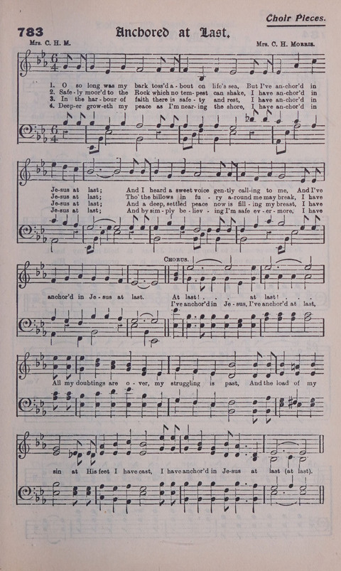 Celestial Songs: a collection of 900 choice hymns and choruses, selected for all kinds of Christian Getherings, Evangelistic Word, Solo Singers, Choirs, and the Home Circle page 691