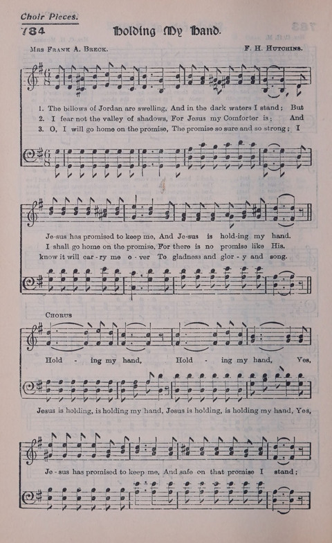 Celestial Songs: a collection of 900 choice hymns and choruses, selected for all kinds of Christian Getherings, Evangelistic Word, Solo Singers, Choirs, and the Home Circle page 692