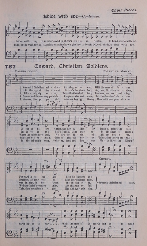 Celestial Songs: a collection of 900 choice hymns and choruses, selected for all kinds of Christian Getherings, Evangelistic Word, Solo Singers, Choirs, and the Home Circle page 695