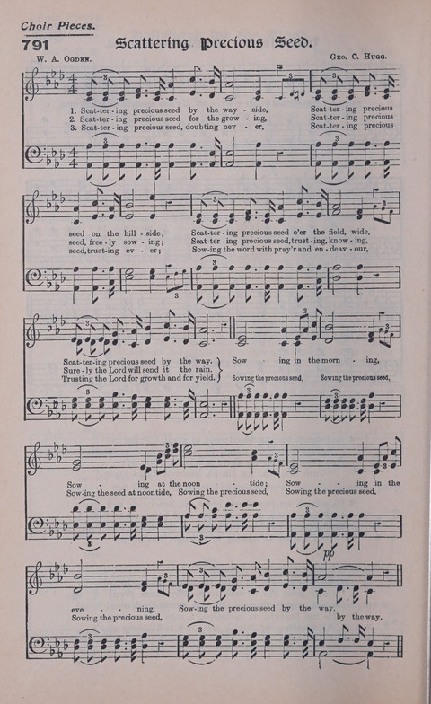 Celestial Songs: a collection of 900 choice hymns and choruses, selected for all kinds of Christian Getherings, Evangelistic Word, Solo Singers, Choirs, and the Home Circle page 700