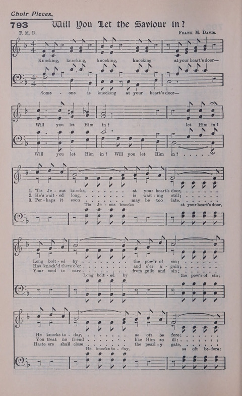 Celestial Songs: a collection of 900 choice hymns and choruses, selected for all kinds of Christian Getherings, Evangelistic Word, Solo Singers, Choirs, and the Home Circle page 702