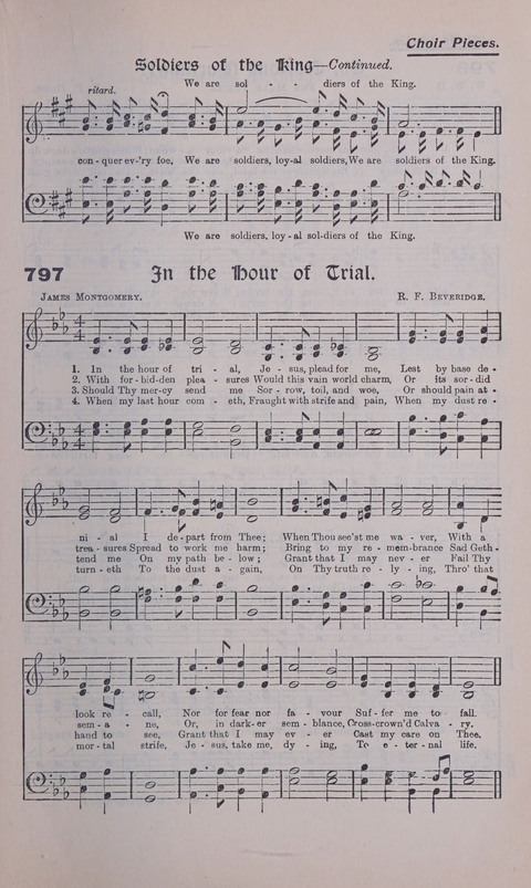 Celestial Songs: a collection of 900 choice hymns and choruses, selected for all kinds of Christian Getherings, Evangelistic Word, Solo Singers, Choirs, and the Home Circle page 707