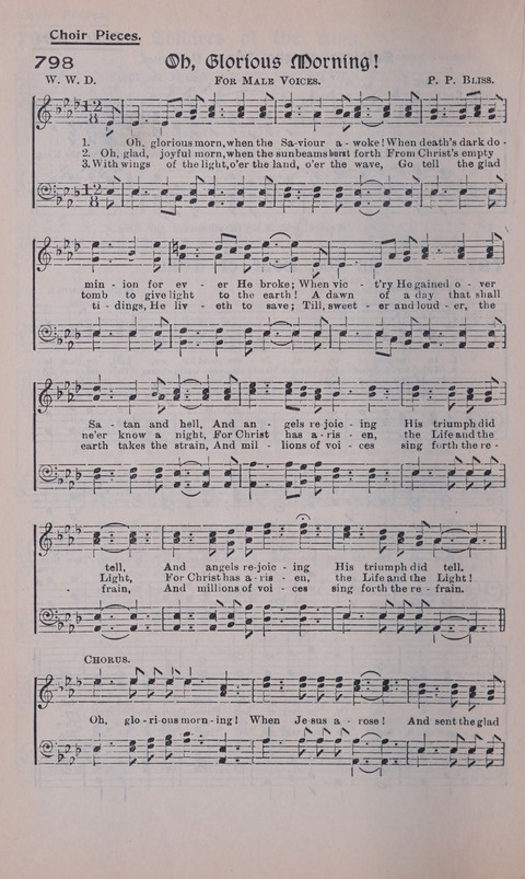 Celestial Songs: a collection of 900 choice hymns and choruses, selected for all kinds of Christian Getherings, Evangelistic Word, Solo Singers, Choirs, and the Home Circle page 708