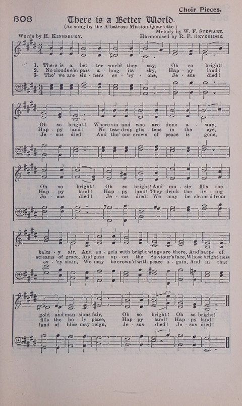 Celestial Songs: a collection of 900 choice hymns and choruses, selected for all kinds of Christian Getherings, Evangelistic Word, Solo Singers, Choirs, and the Home Circle page 719