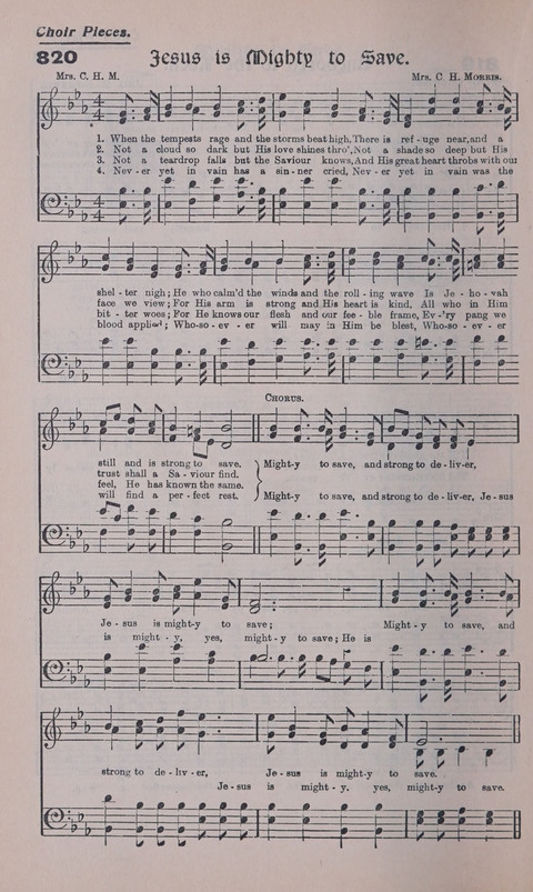 Celestial Songs: a collection of 900 choice hymns and choruses, selected for all kinds of Christian Getherings, Evangelistic Word, Solo Singers, Choirs, and the Home Circle page 732