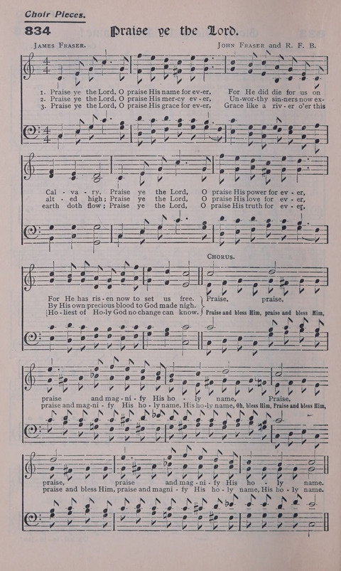 Celestial Songs: a collection of 900 choice hymns and choruses, selected for all kinds of Christian Getherings, Evangelistic Word, Solo Singers, Choirs, and the Home Circle page 746