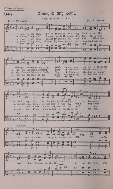 Celestial Songs: a collection of 900 choice hymns and choruses, selected for all kinds of Christian Getherings, Evangelistic Word, Solo Singers, Choirs, and the Home Circle page 766