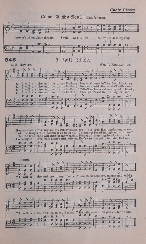 Celestial Songs: a collection of 900 choice hymns and choruses, selected for all kinds of Christian Getherings, Evangelistic Word, Solo Singers, Choirs, and the Home Circle page 767