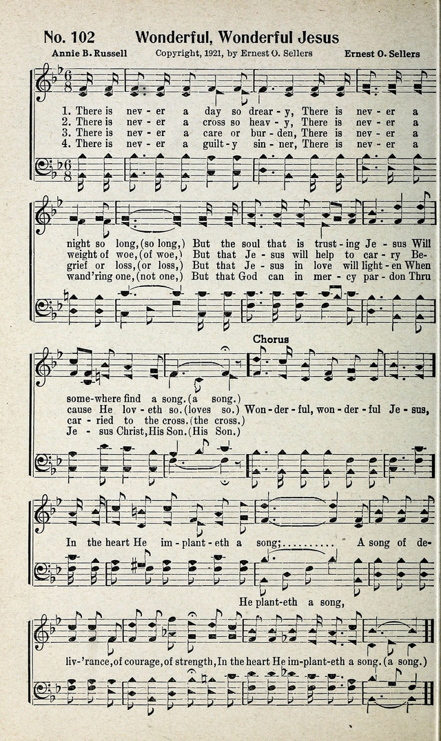 Calvary Songs: A Choice Collection of Gospel Songs, both Old and New page 103