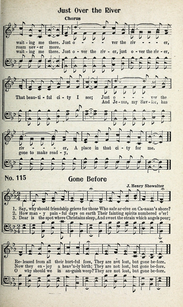 Calvary Songs: A Choice Collection of Gospel Songs, both Old and New page 116