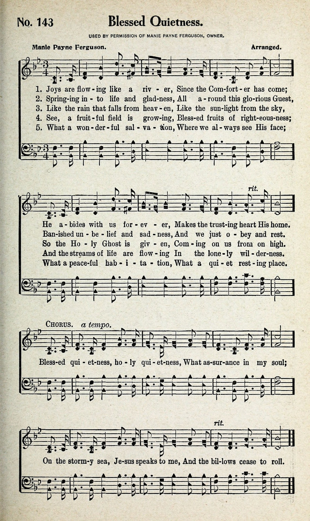 Calvary Songs: A Choice Collection of Gospel Songs, both Old and New page 144