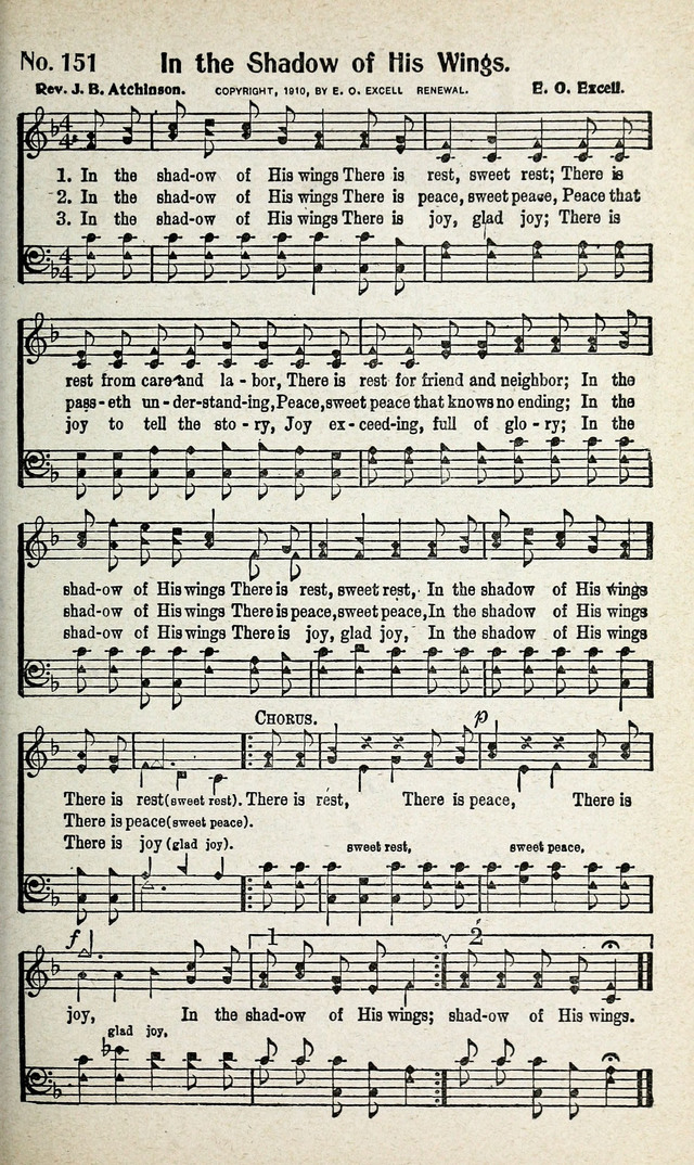 Calvary Songs: A Choice Collection of Gospel Songs, both Old and New page 152