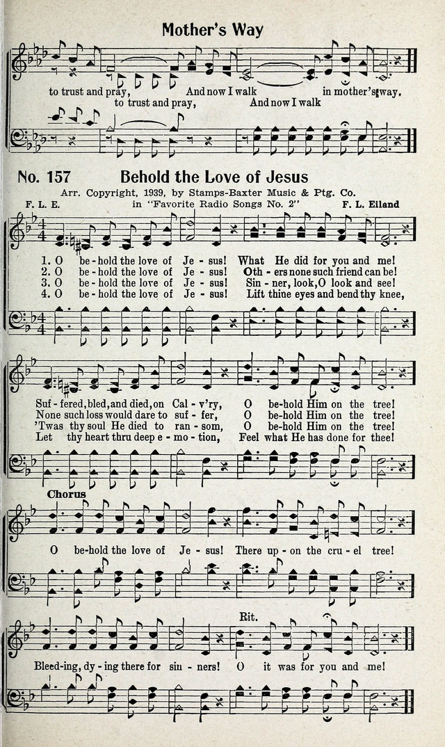 Calvary Songs: A Choice Collection of Gospel Songs, both Old and New page 158