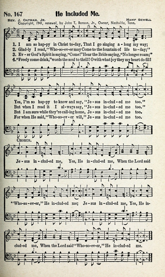 Calvary Songs: A Choice Collection of Gospel Songs, both Old and New page 168