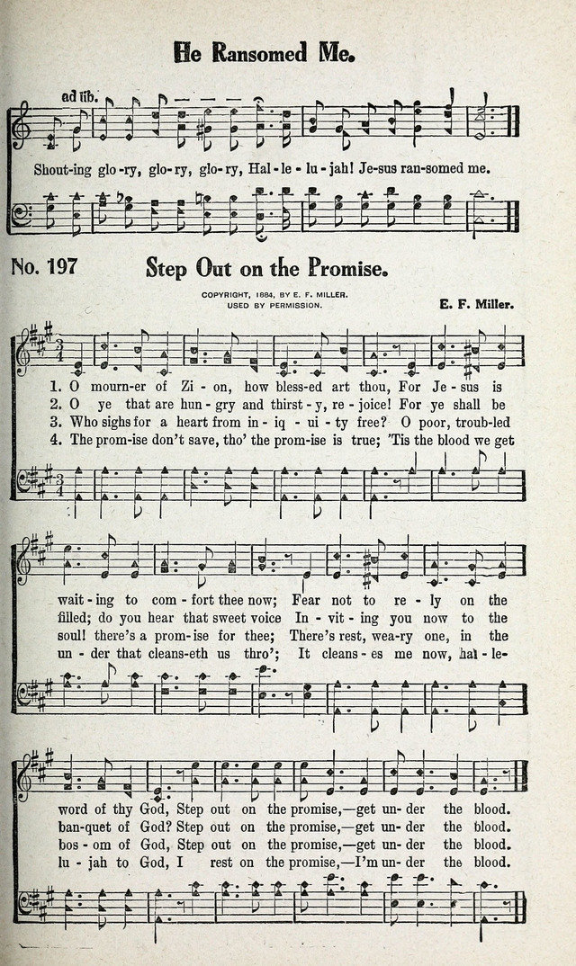 Calvary Songs: A Choice Collection of Gospel Songs, both Old and New page 198