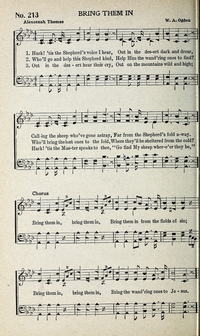 Calvary Songs: A Choice Collection of Gospel Songs, both Old and New page 223