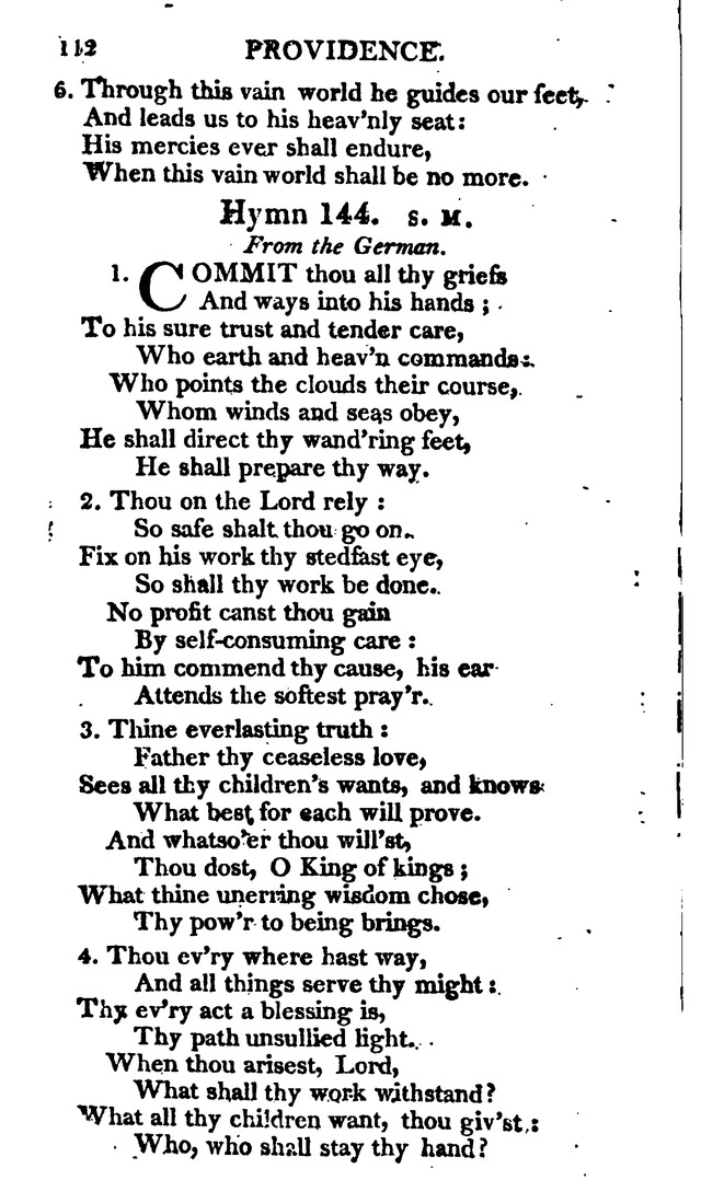 A Choice Selection of Evangelical Hymns, from various authors: for the use of the English Evangelical Lutheran Church in New York page 112