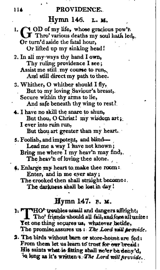 A Choice Selection of Evangelical Hymns, from various authors: for the use of the English Evangelical Lutheran Church in New York page 114