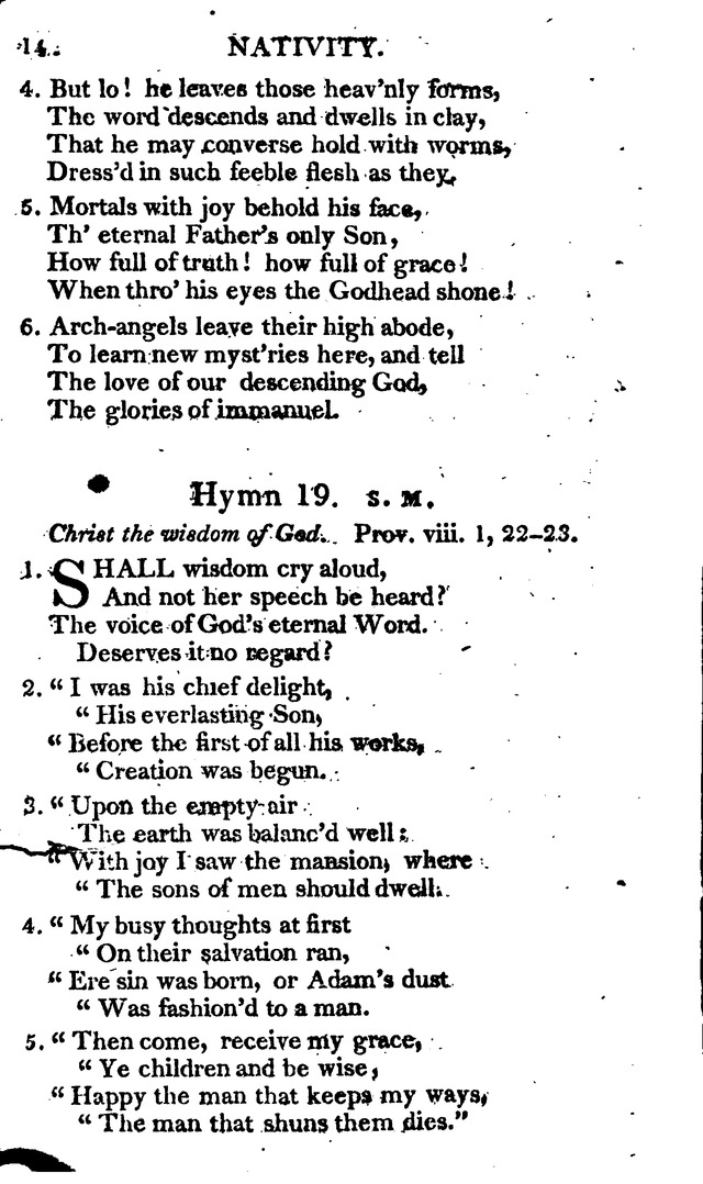 A Choice Selection of Evangelical Hymns, from various authors: for the use of the English Evangelical Lutheran Church in New York page 14