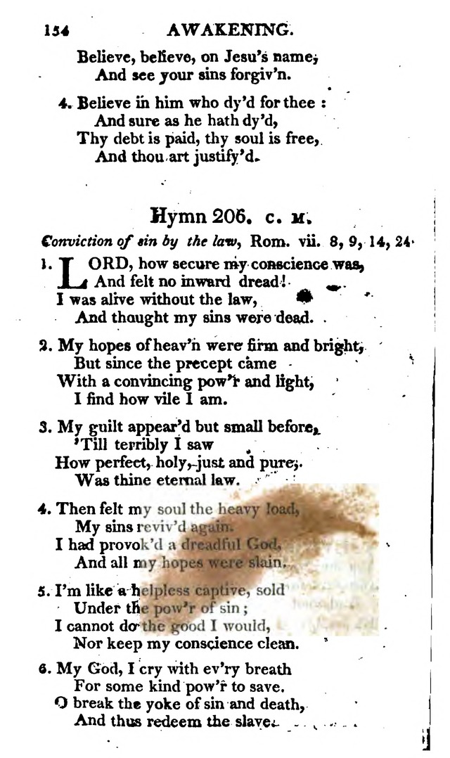 A Choice Selection of Evangelical Hymns, from various authors: for the use of the English Evangelical Lutheran Church in New York page 154