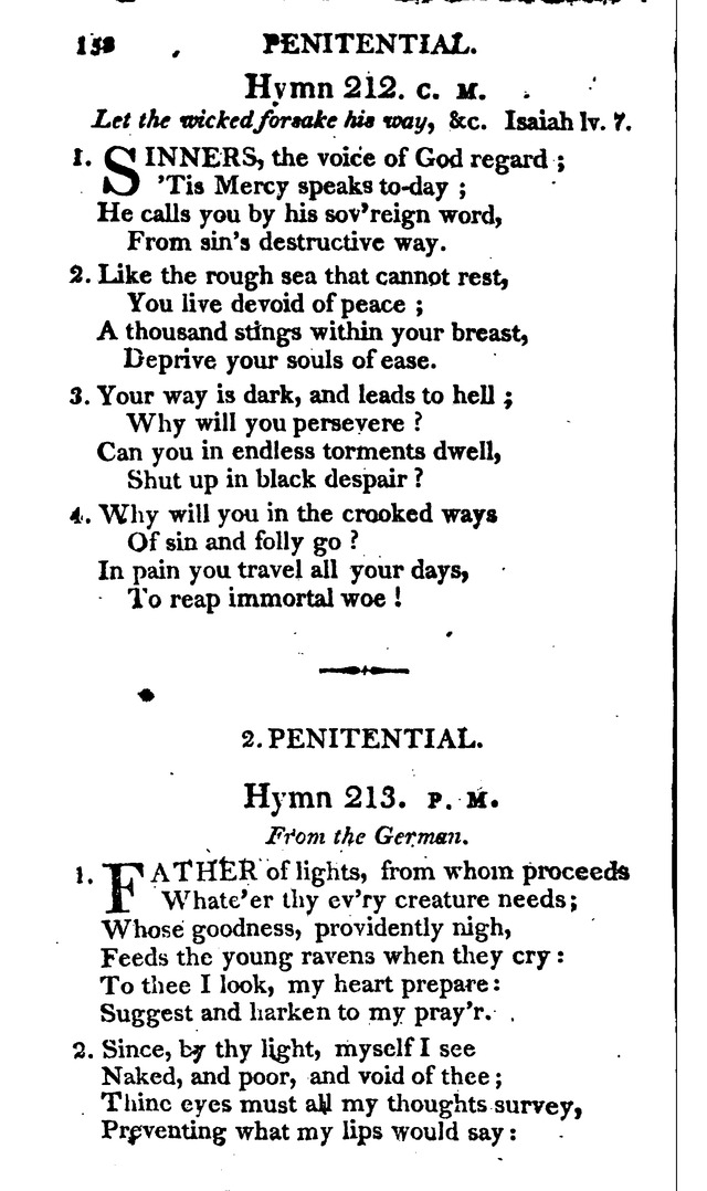 A Choice Selection of Evangelical Hymns, from various authors: for the use of the English Evangelical Lutheran Church in New York page 158