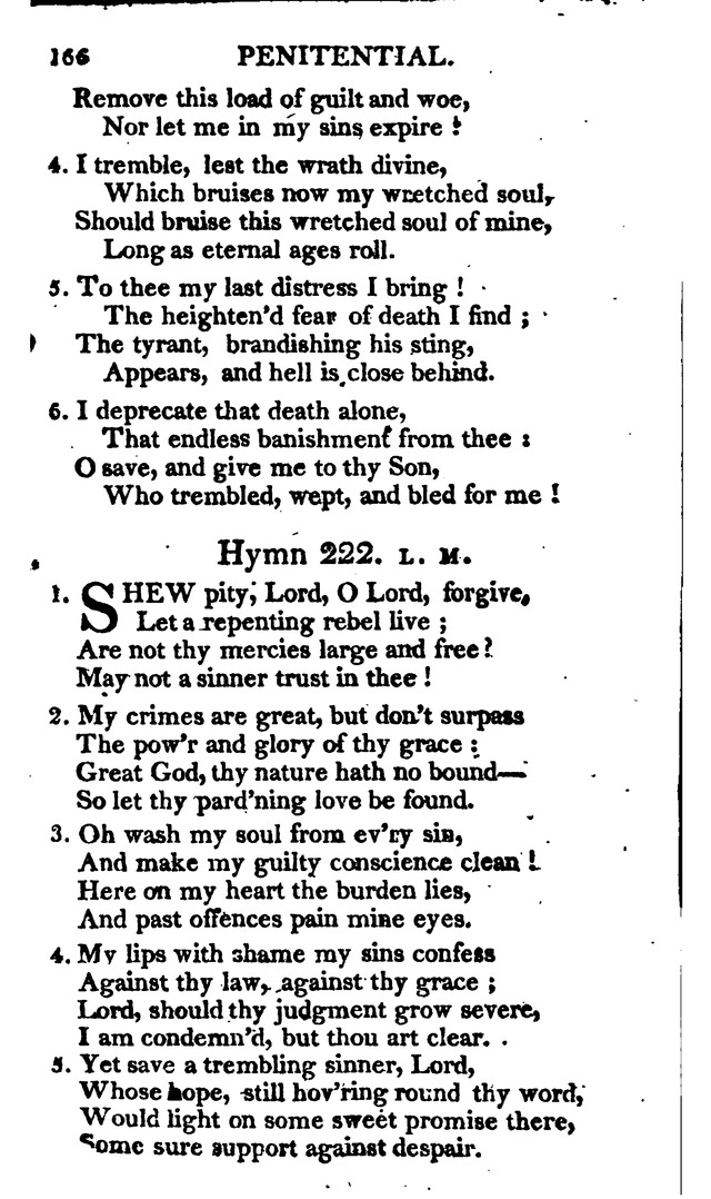 A Choice Selection of Evangelical Hymns, from various authors: for the use of the English Evangelical Lutheran Church in New York page 166