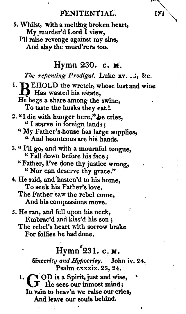 A Choice Selection of Evangelical Hymns, from various authors: for the use of the English Evangelical Lutheran Church in New York page 171