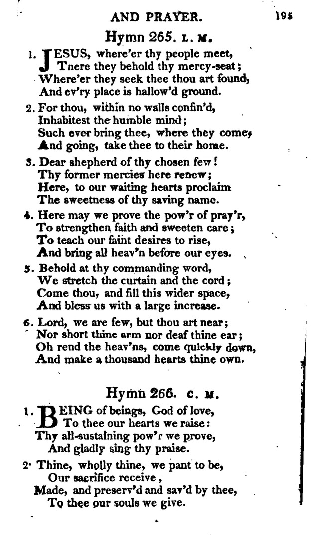 A Choice Selection of Evangelical Hymns, from various authors: for the use of the English Evangelical Lutheran Church in New York page 195