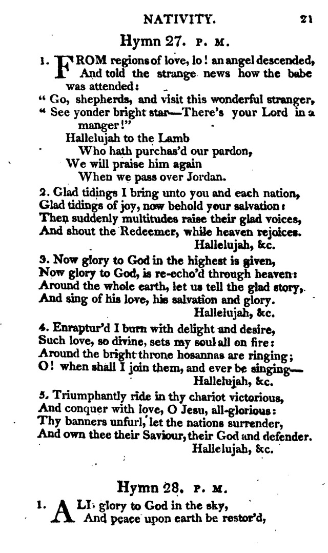 A Choice Selection of Evangelical Hymns, from various authors: for the use of the English Evangelical Lutheran Church in New York page 21