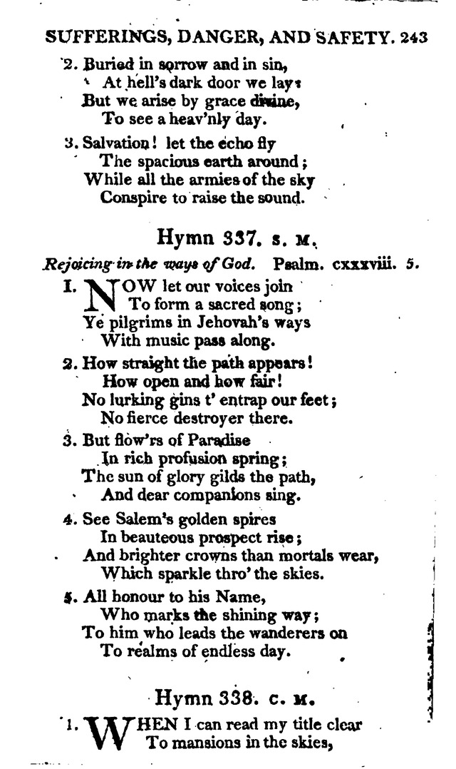 A Choice Selection of Evangelical Hymns, from various authors: for the use of the English Evangelical Lutheran Church in New York page 241