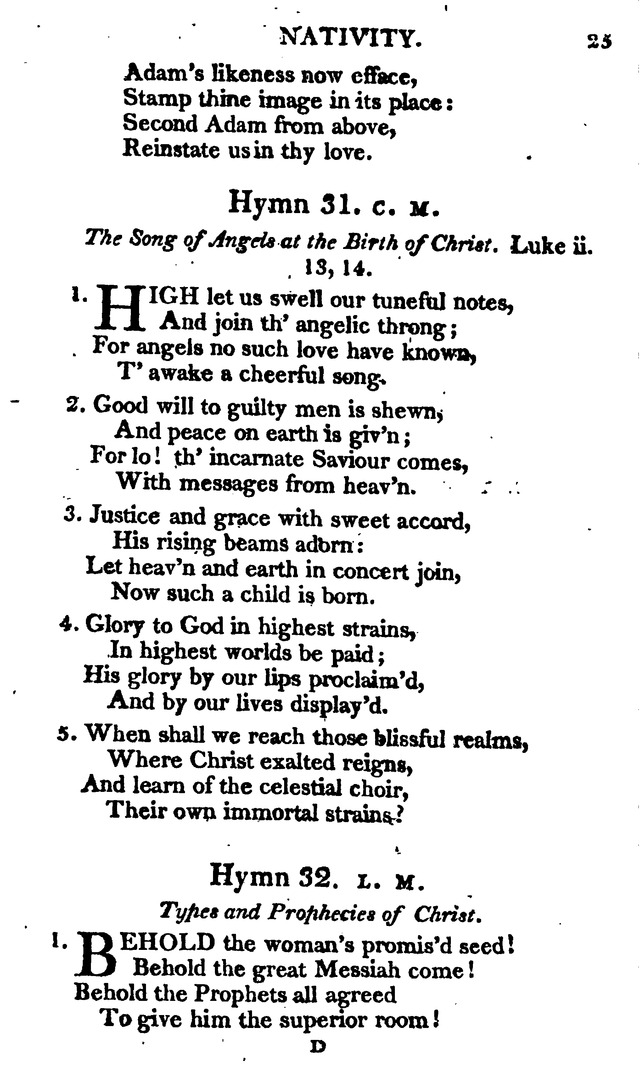 A Choice Selection of Evangelical Hymns, from various authors: for the use of the English Evangelical Lutheran Church in New York page 25