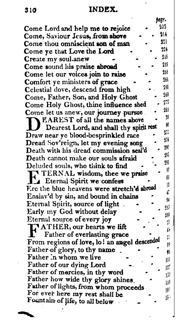 A Choice Selection of Evangelical Hymns, from various authors: for the use of the English Evangelical Lutheran Church in New York page 308