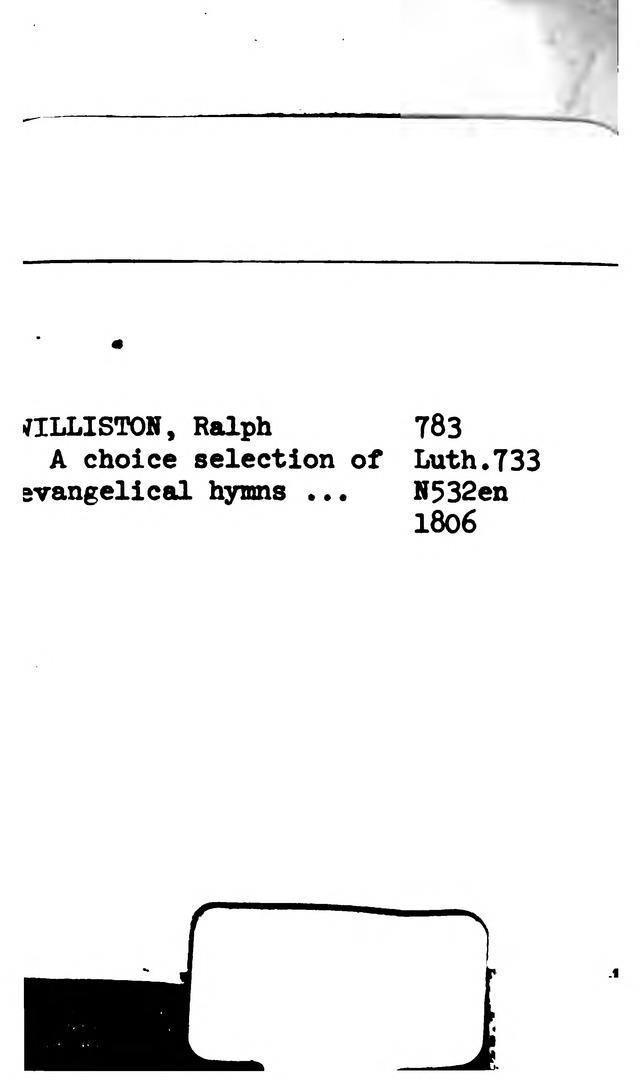 A Choice Selection of Evangelical Hymns, from various authors: for the use of the English Evangelical Lutheran Church in New York page 423