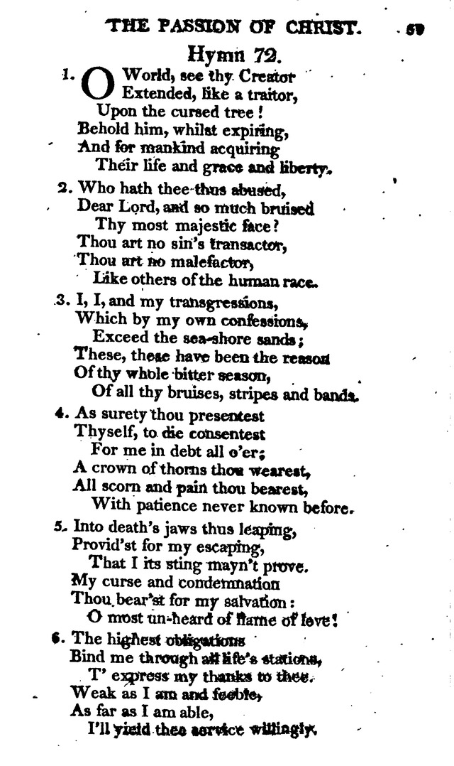 A Choice Selection of Evangelical Hymns, from various authors: for the use of the English Evangelical Lutheran Church in New York page 59