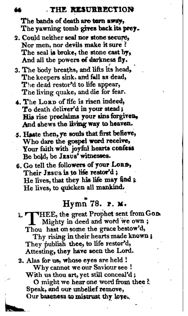 A Choice Selection of Evangelical Hymns, from various authors: for the use of the English Evangelical Lutheran Church in New York page 64