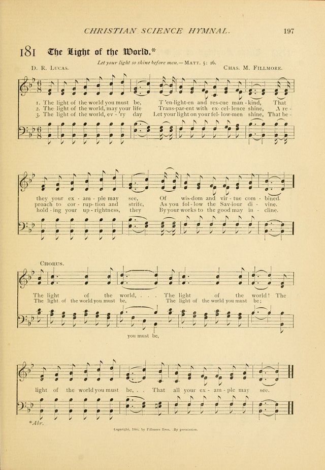 Christian Science Hymnal: a selection of spiritual songs page 199