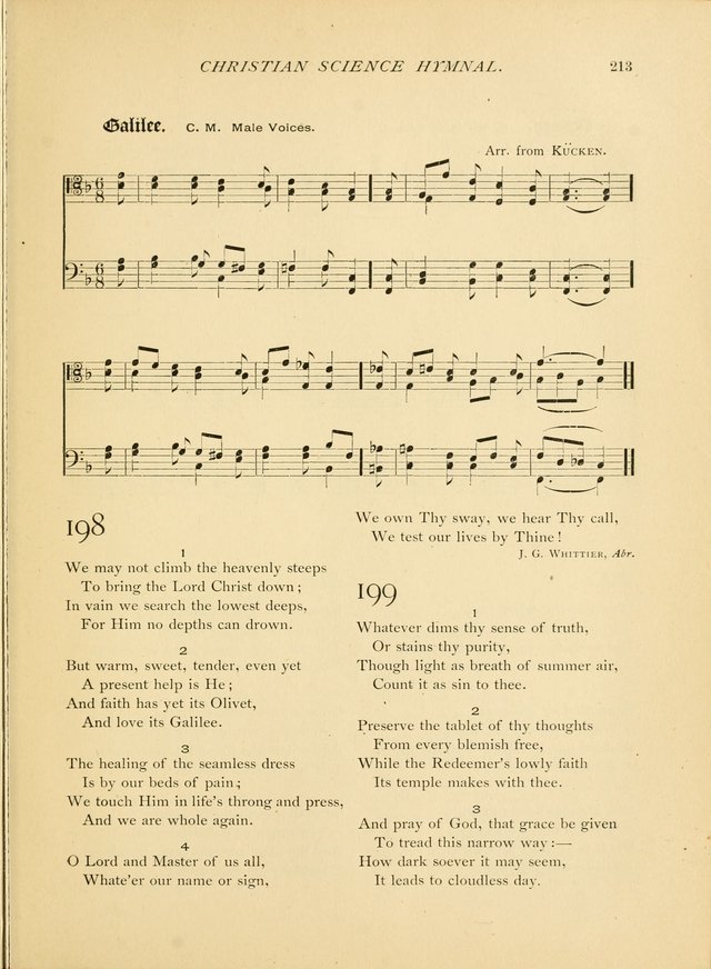 Christian Science Hymnal: a selection of spiritual songs page 215